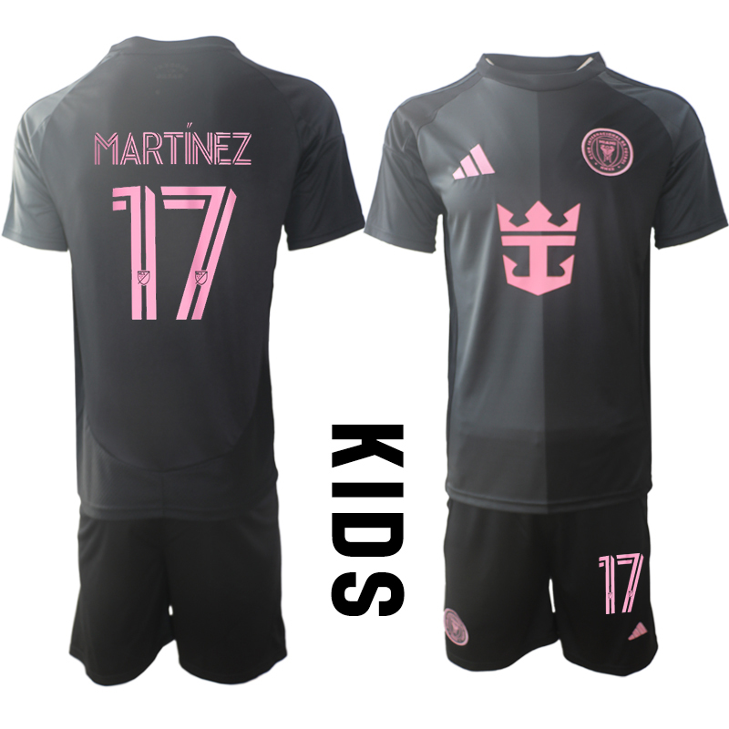 Youth 2025-2026 Club Inter Milan CF away Black 17 Soccer Jersey
